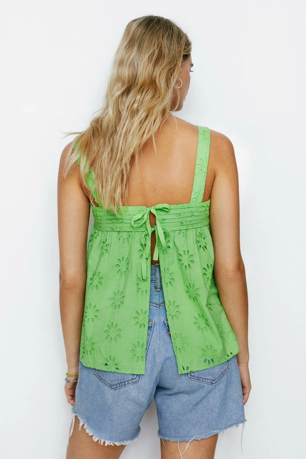 Broderie Anglaise Strappy Cami Top 1 Broderie Anglaise Strappy Cami Top