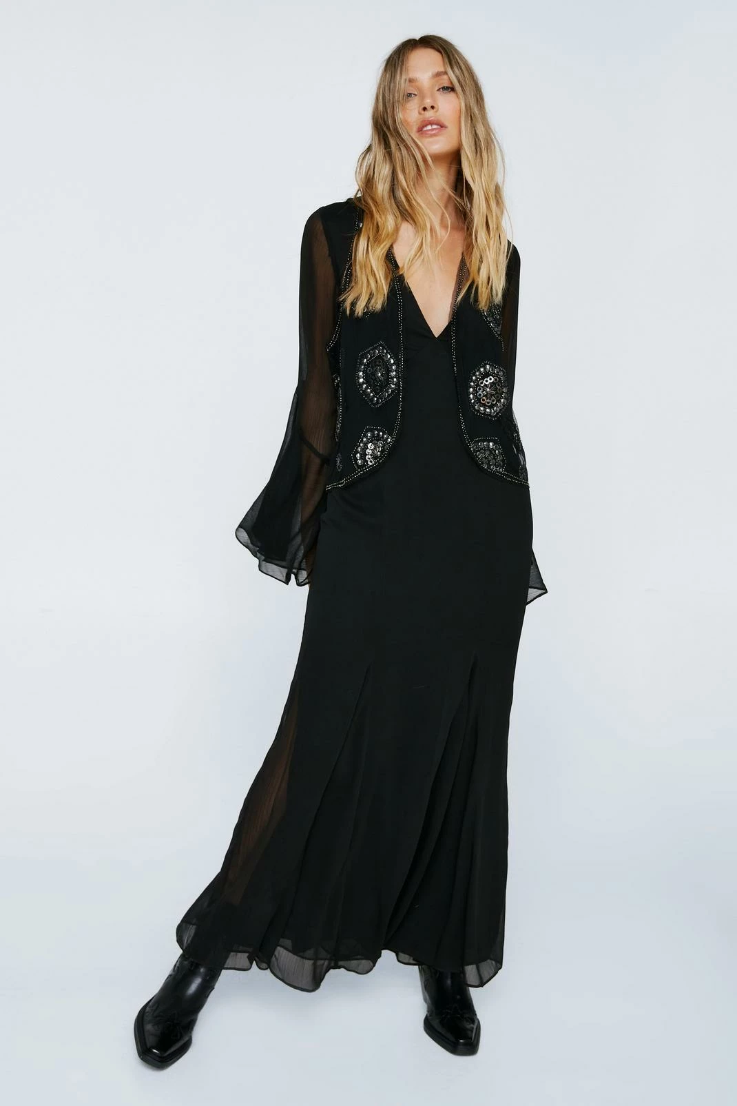 Beaded Mesh Waistcoat 1 Beaded Mesh Waistcoat