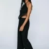 Crinkle Wide Leg Cover Up Pants