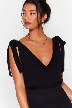Cut Ties Cover-Up Midi Dress 6 Cut Ties Cover-Up Midi Dress -Nasty Gal Sales Store Sales womens black cut ties cover up midi dress 2