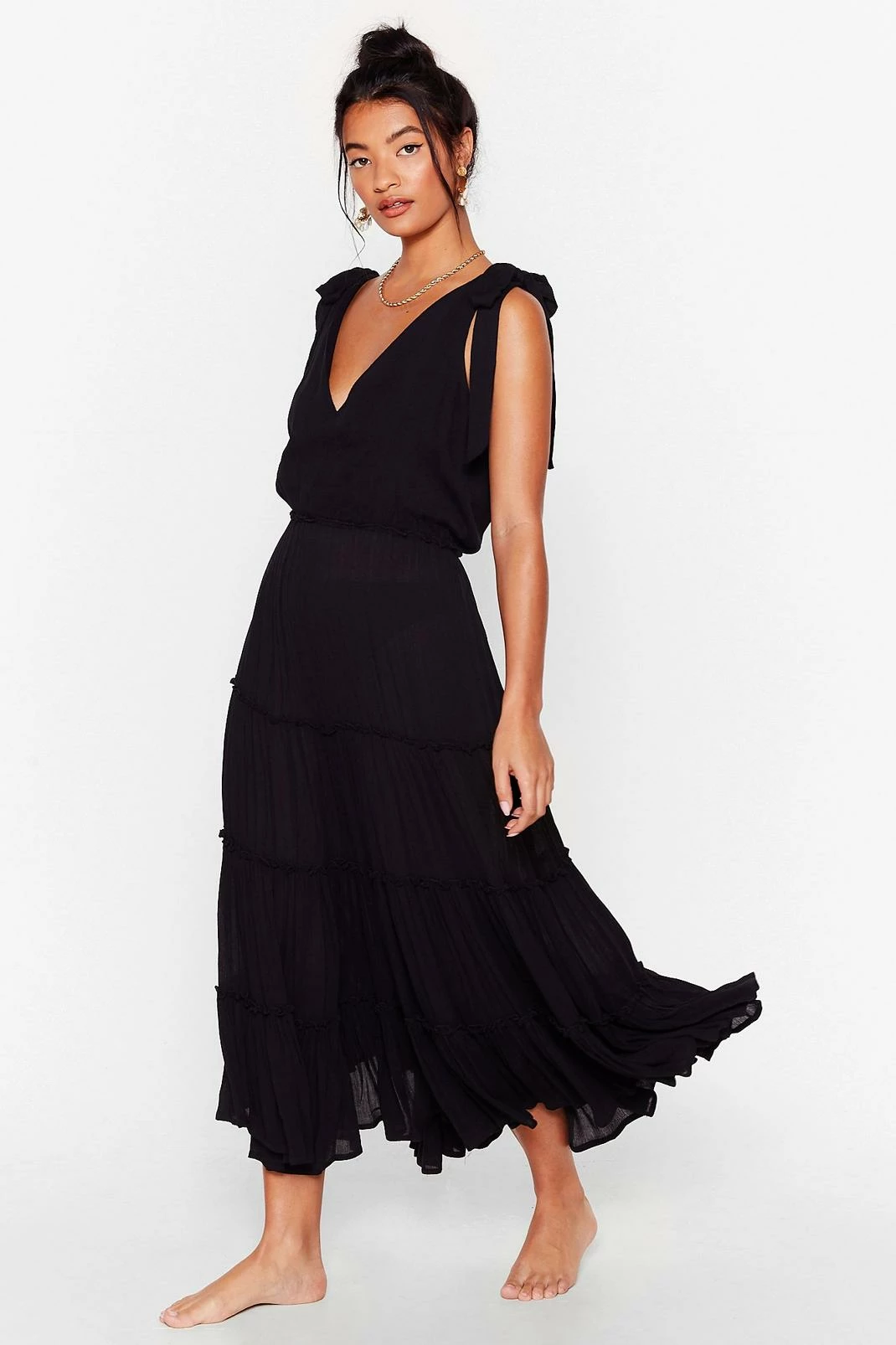 Cut Ties Cover-Up Midi Dress 1 Cut Ties Cover-Up Midi Dress