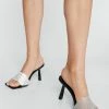 Diamante Heeled Mule
