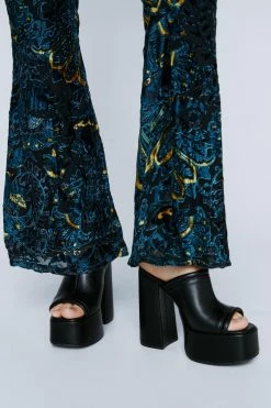 Faux Leather Platform Mules -Nasty Gal Sales Store Sales womens black faux leather platform mules 3