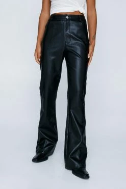 Faux Leather Star Bolt Bum Pants 6 Faux Leather Star Bolt Bum Pants -Nasty Gal Sales Store Sales womens black faux leather star bolt bum pants 2