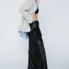 Faux Leather Wide Leg Pants