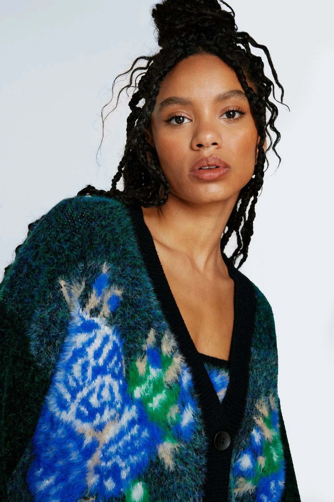 Floral Knitted Cardigan 1 Floral Knitted Cardigan