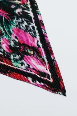 Floral Print Head Scarf -Nasty Gal Sales Store Sales womens black floral print head scarf 2