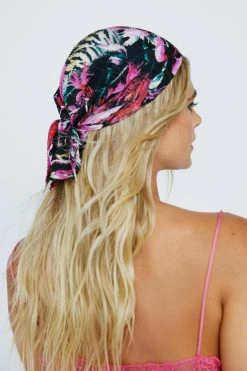Floral Print Head Scarf