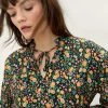 Floral Tie Neck Mini Dress