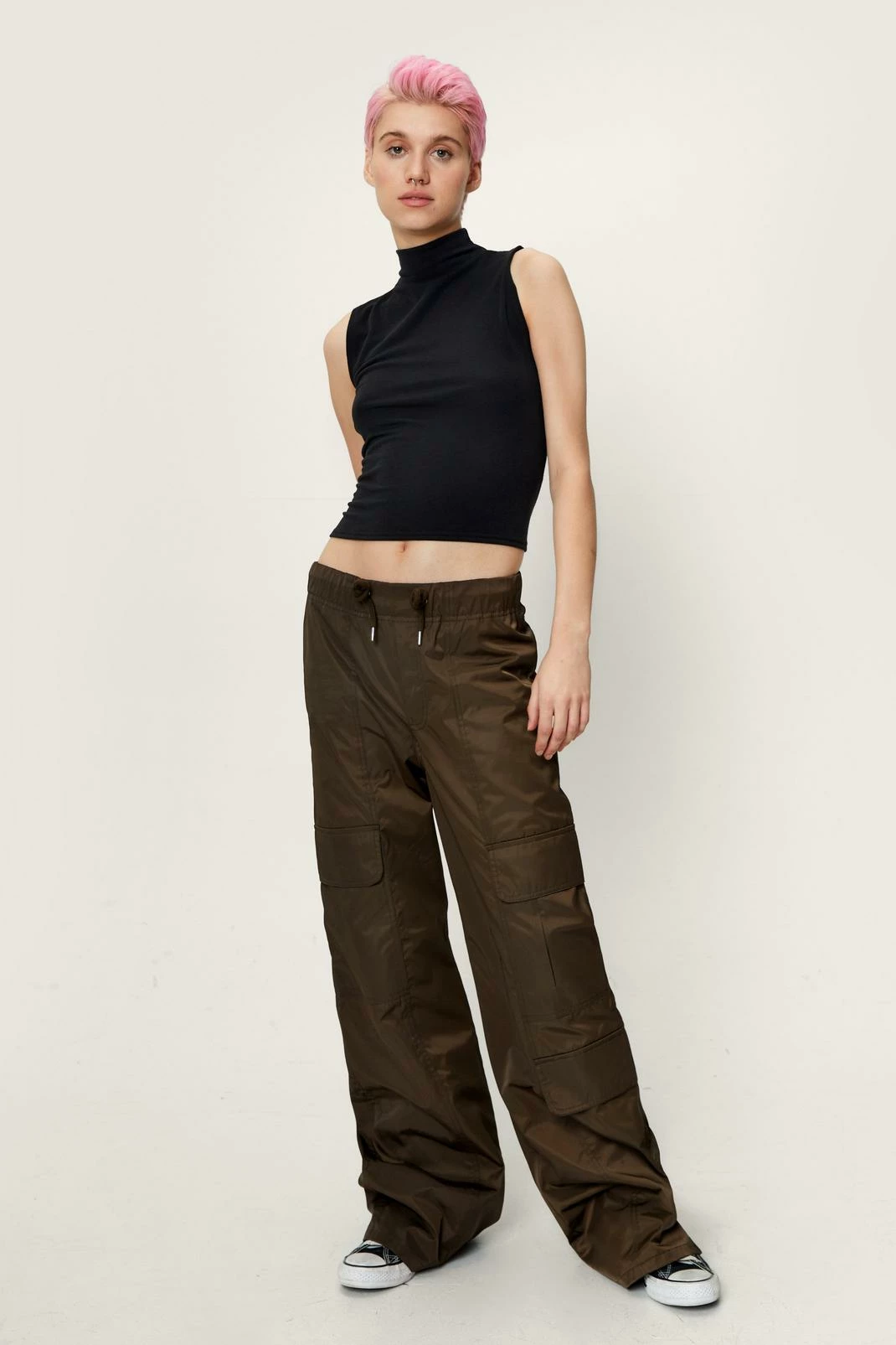 Funnel Neck Sleeveless Top 1 Funnel Neck Sleeveless Top