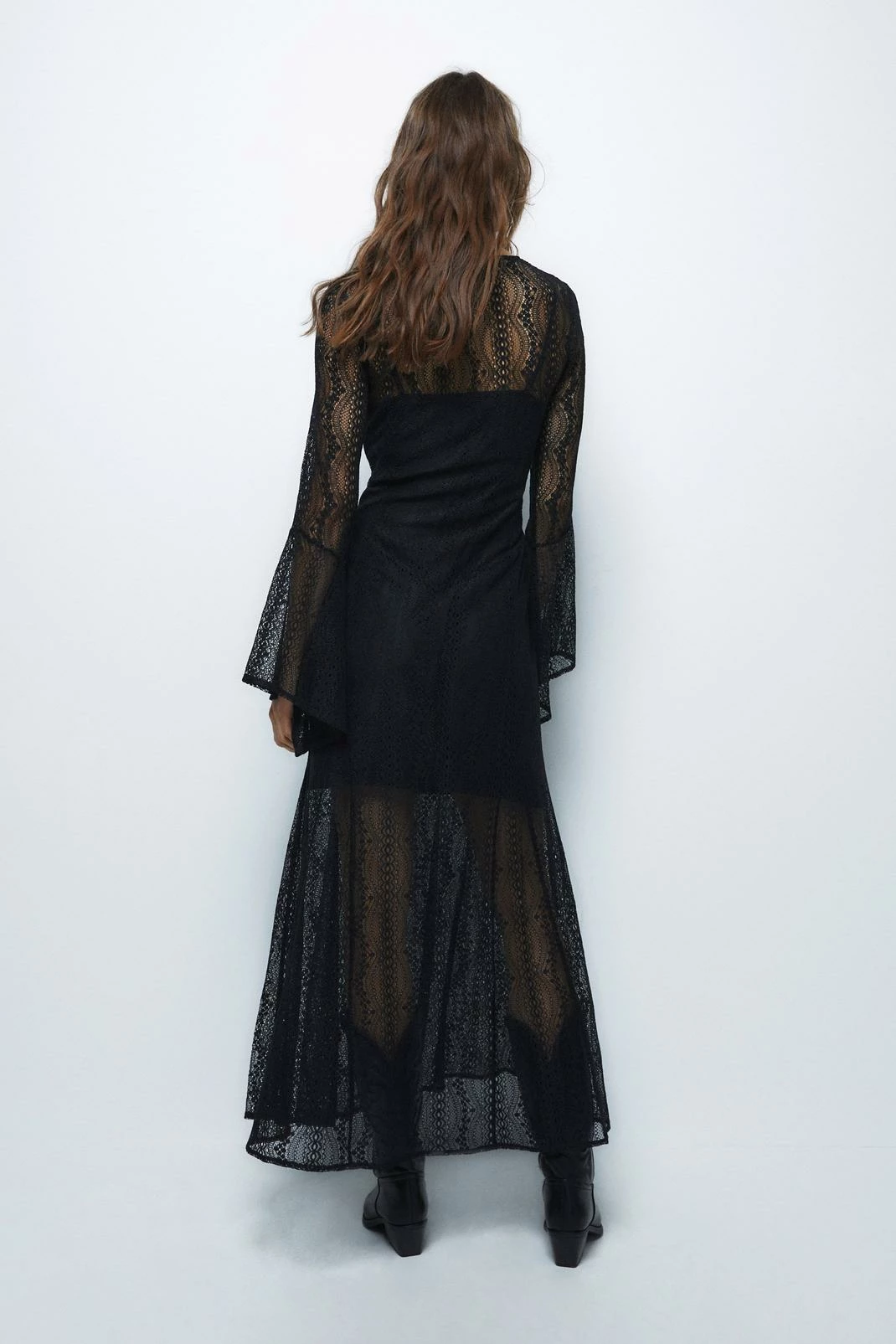 Lace Plunge Maxi Dress 3 Lace Plunge Maxi Dress - Image 3