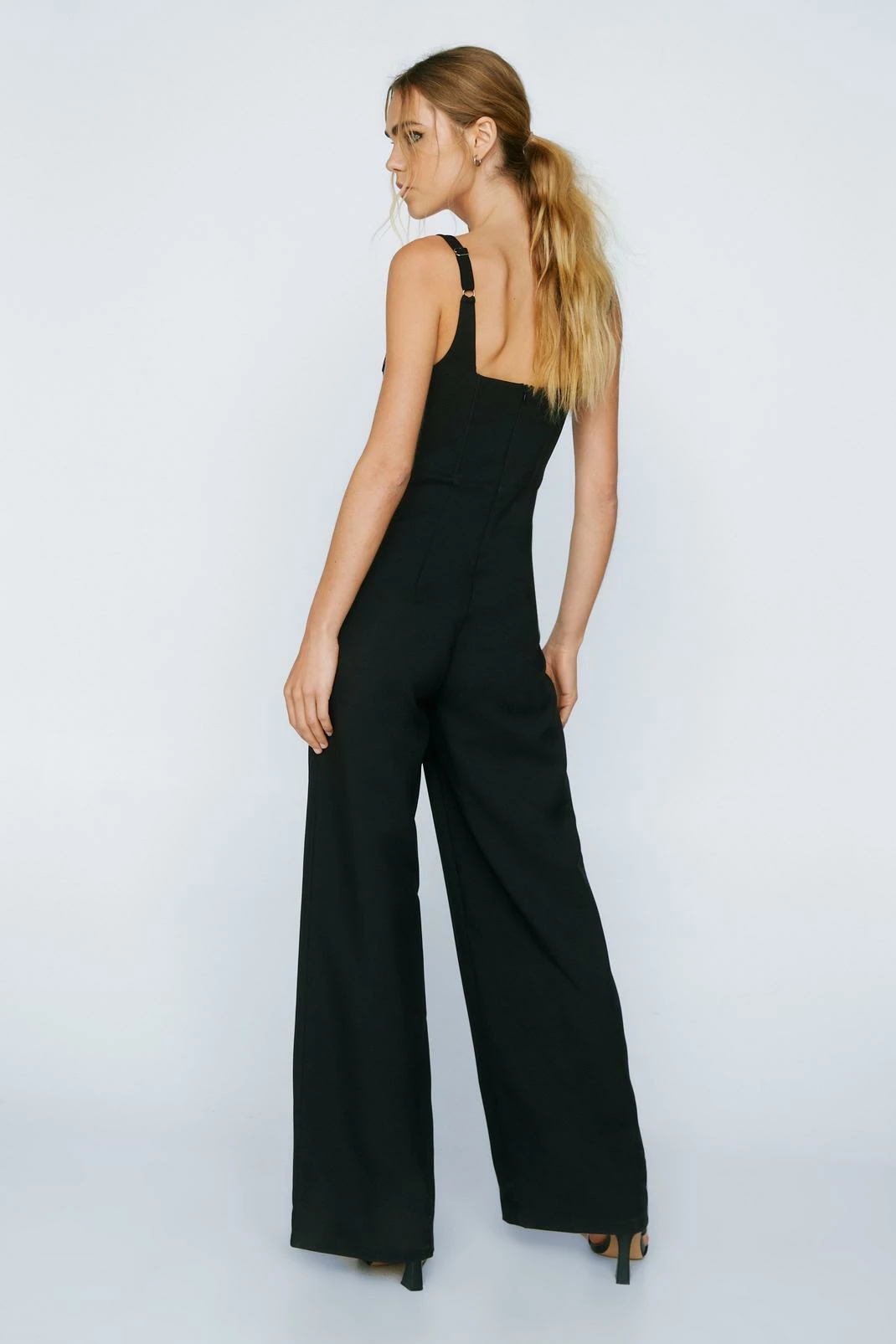 Mesh Insert Tailored Bandeau Jumpsuit 3 Mesh Insert Tailored Bandeau Jumpsuit - Image 3