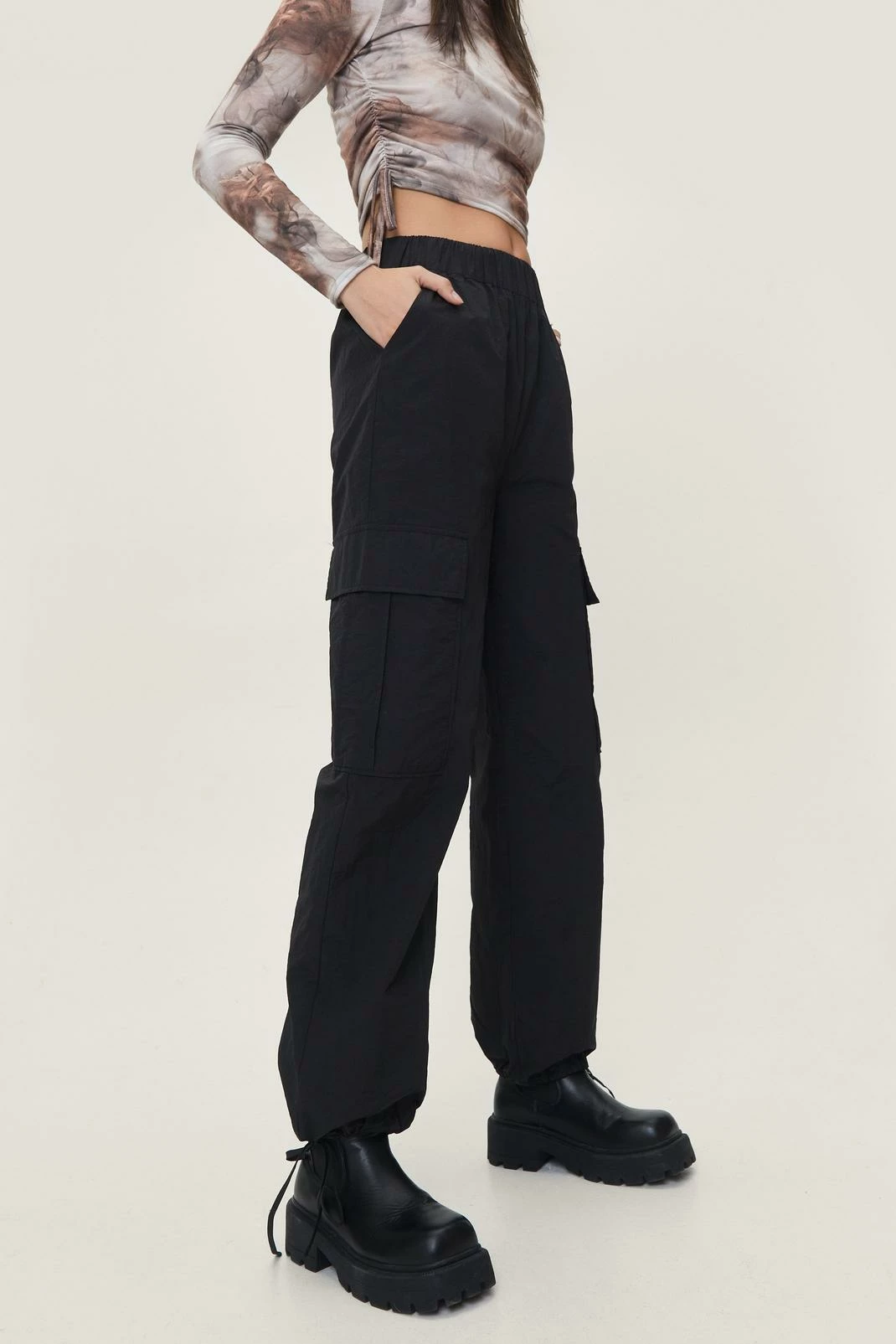 Nylon Cargo Pocket Pants 2 Nylon Cargo Pocket Pants - Image 2