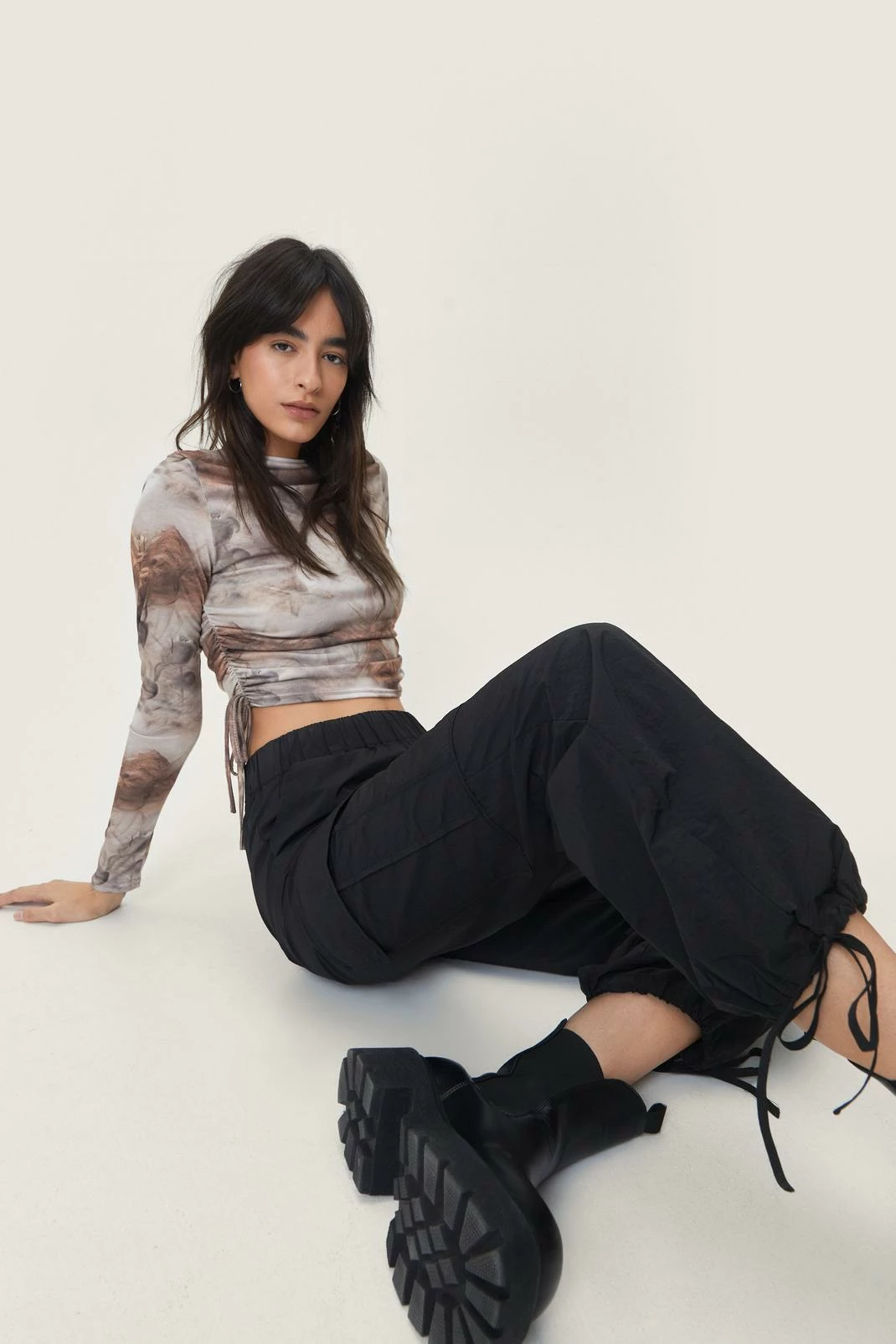 Nylon Cargo Pocket Pants 1 Nylon Cargo Pocket Pants