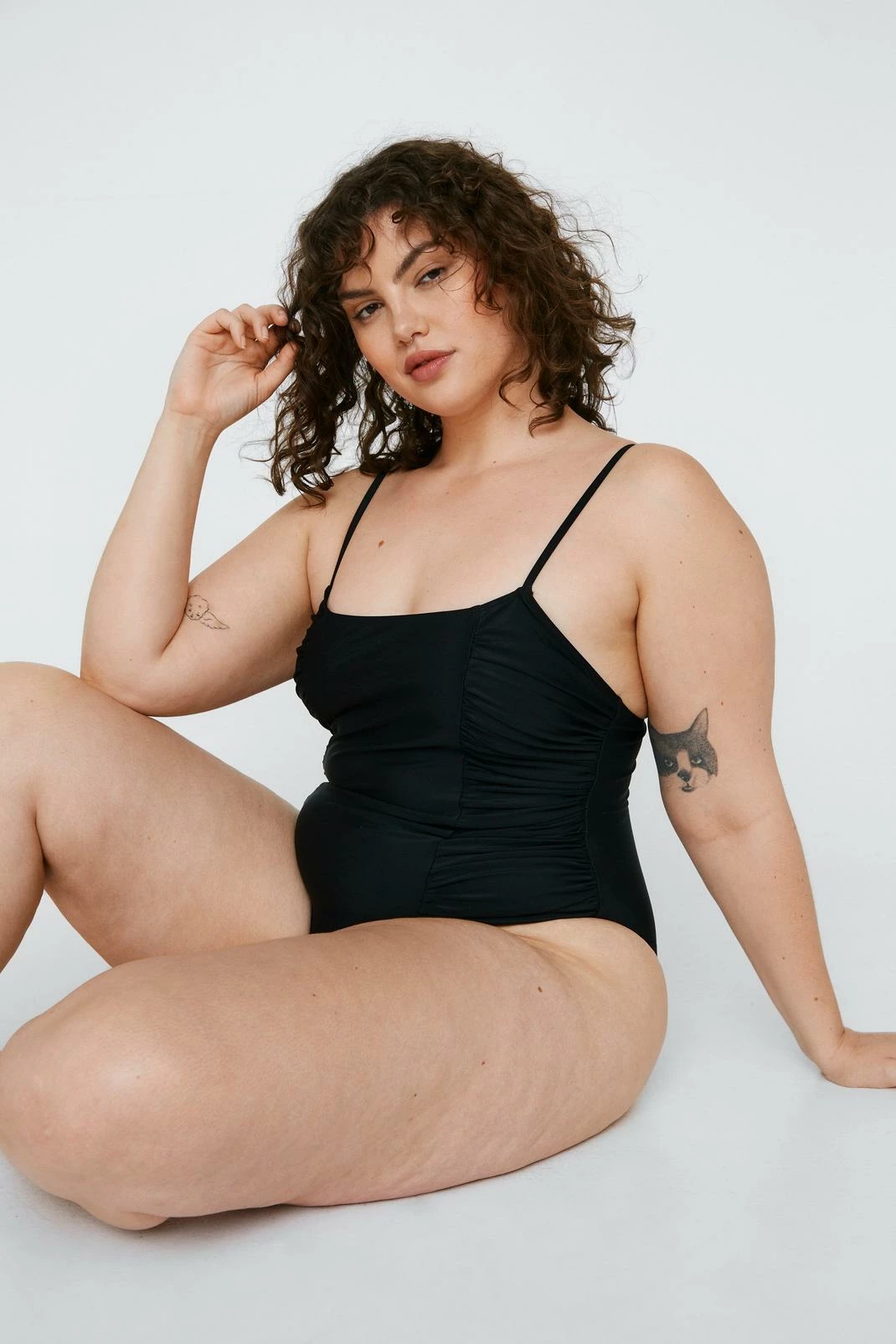 Plus Size Recycled Polyester Ruched Swimsuit 7 Plus Size Recycled Polyester Ruched Swimsuit - Image 7