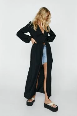 Premium Button Down Maxi Top