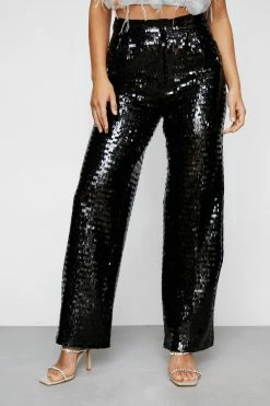 Premium Sequin Straight Leg Pants