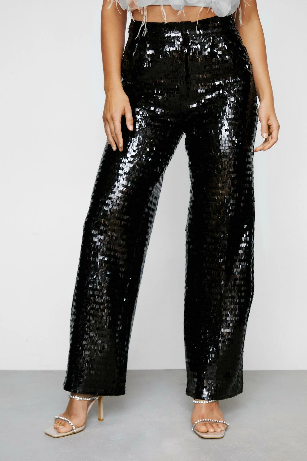 Premium Sequin Straight Leg Pants 1 Premium Sequin Straight Leg Pants