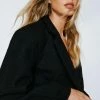 Premium Wool Oversized Blazer Coat