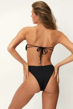 Alternative view of Recycled Ribbed Heart Ring Detail Bikini Set