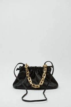 Alternative view of Ribbed Ruched Chain Strap Bag