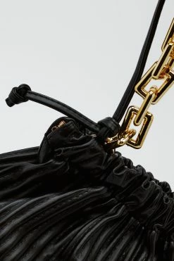 Ribbed Ruched Chain Strap Bag 9 Ribbed Ruched Chain Strap Bag -Nasty Gal Sales Store Sales womens black ribbed ruched chain strap bag 2