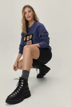 Ribbed Sculpted Seamless Biker Short -Nasty Gal Sales Store Sales womens black ribbed sculpted seamless biker short