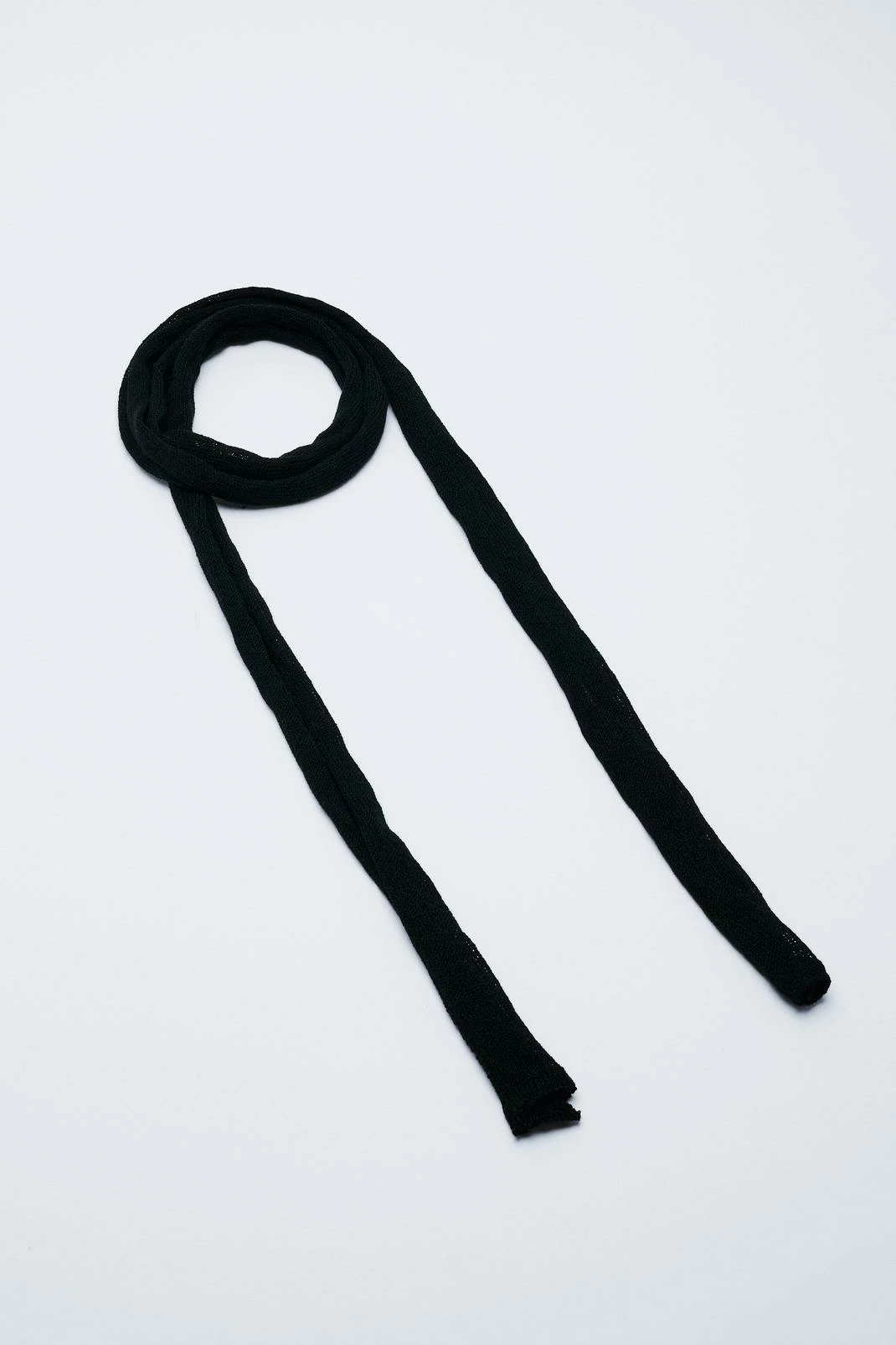 Sheer Knit Skinny Scarf 2 Sheer Knit Skinny Scarf - Image 2