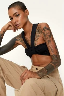 Slinky Strappy Super Cropped Top