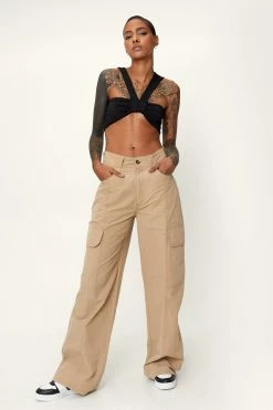 Slinky Strappy Super Cropped Top -Nasty Gal Sales Store Sales womens black slinky strappy super cropped top 3