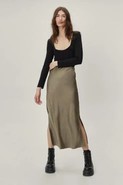 Square Neck Long Sleeve Bodysuit