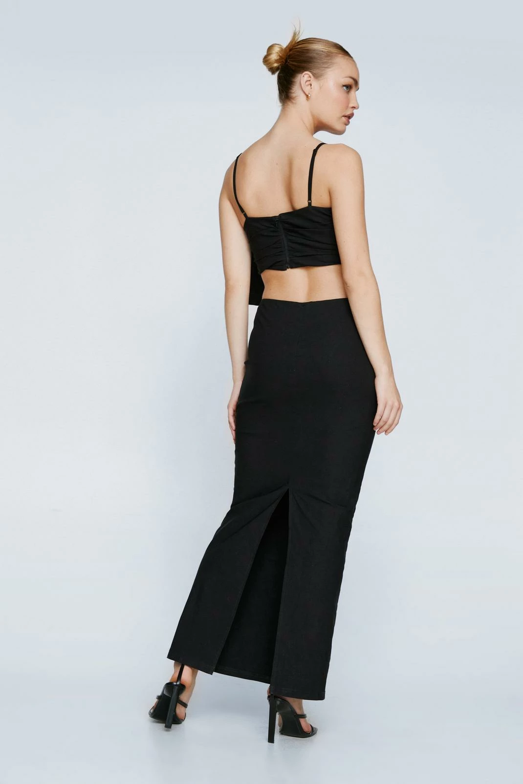 Statement Bow Detail Cut Out Midi Dress 3 Statement Bow Detail Cut Out Midi Dress - Image 3