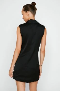 Tailored Vest Mini Dress -Nasty Gal Sales Store Sales womens black tailored vest mini dress 2