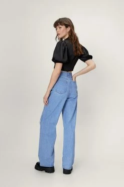 Tie Front Collared Blouse -Nasty Gal Sales Store Sales womens black tie front collared blouse 2