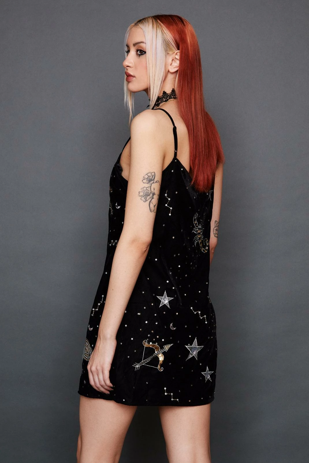 Velvet Sun And Star Embellished Mini Dress 3 Velvet Sun And Star Embellished Mini Dress - Image 3