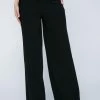 Wide Leg Crepe Pants