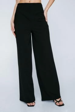 Wide Leg Crepe Pants