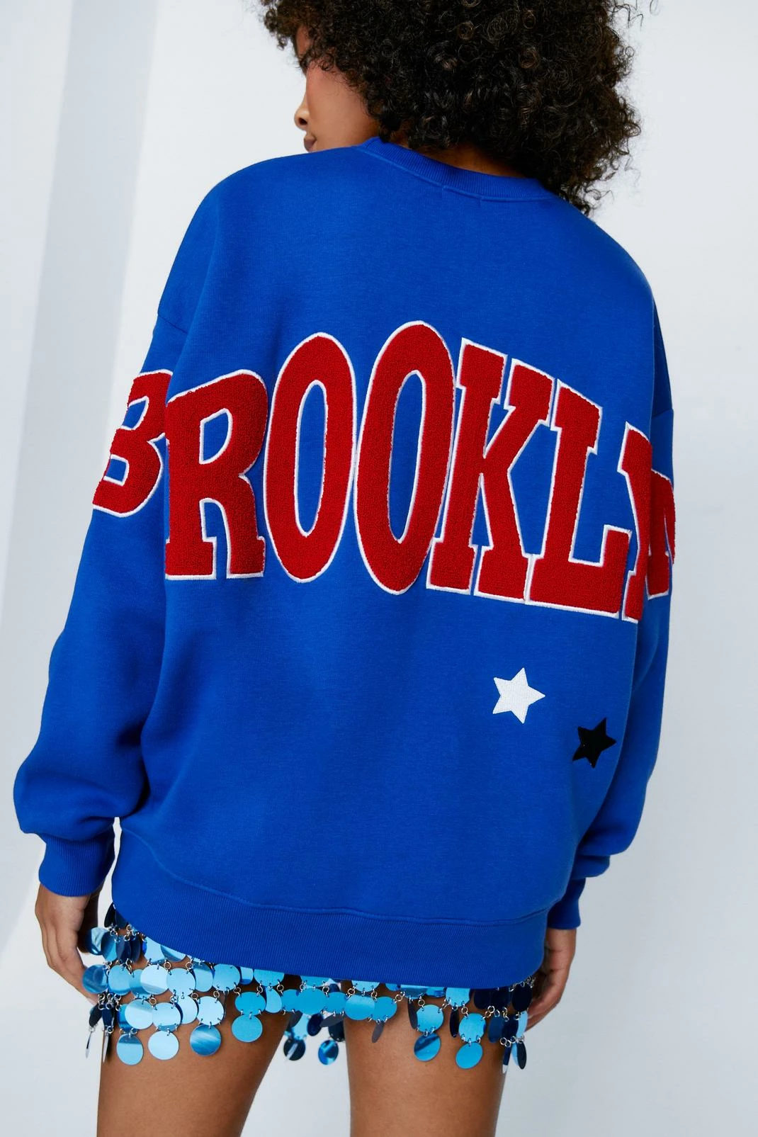 Brooklyn Back Detail Oversized Sweatshirt 4 Brooklyn Back Detail Oversized Sweatshirt - Image 4