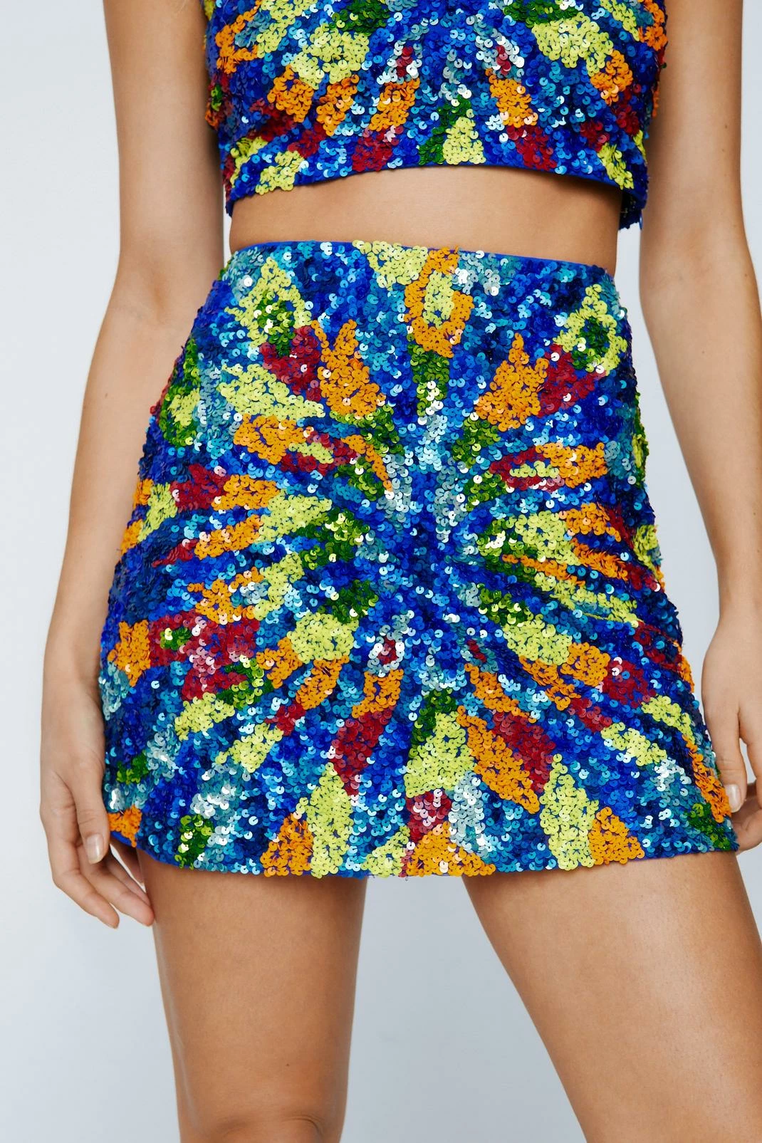 Spiral Sequin Mini Skirt 4 Spiral Sequin Mini Skirt - Image 4