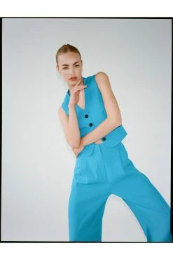 Tailored High Waisted Wide Leg Pants 20 Tailored High Waisted Wide Leg Pants -Nasty Gal Sales Store Sales womens blue tailored high waisted wide leg pants 1