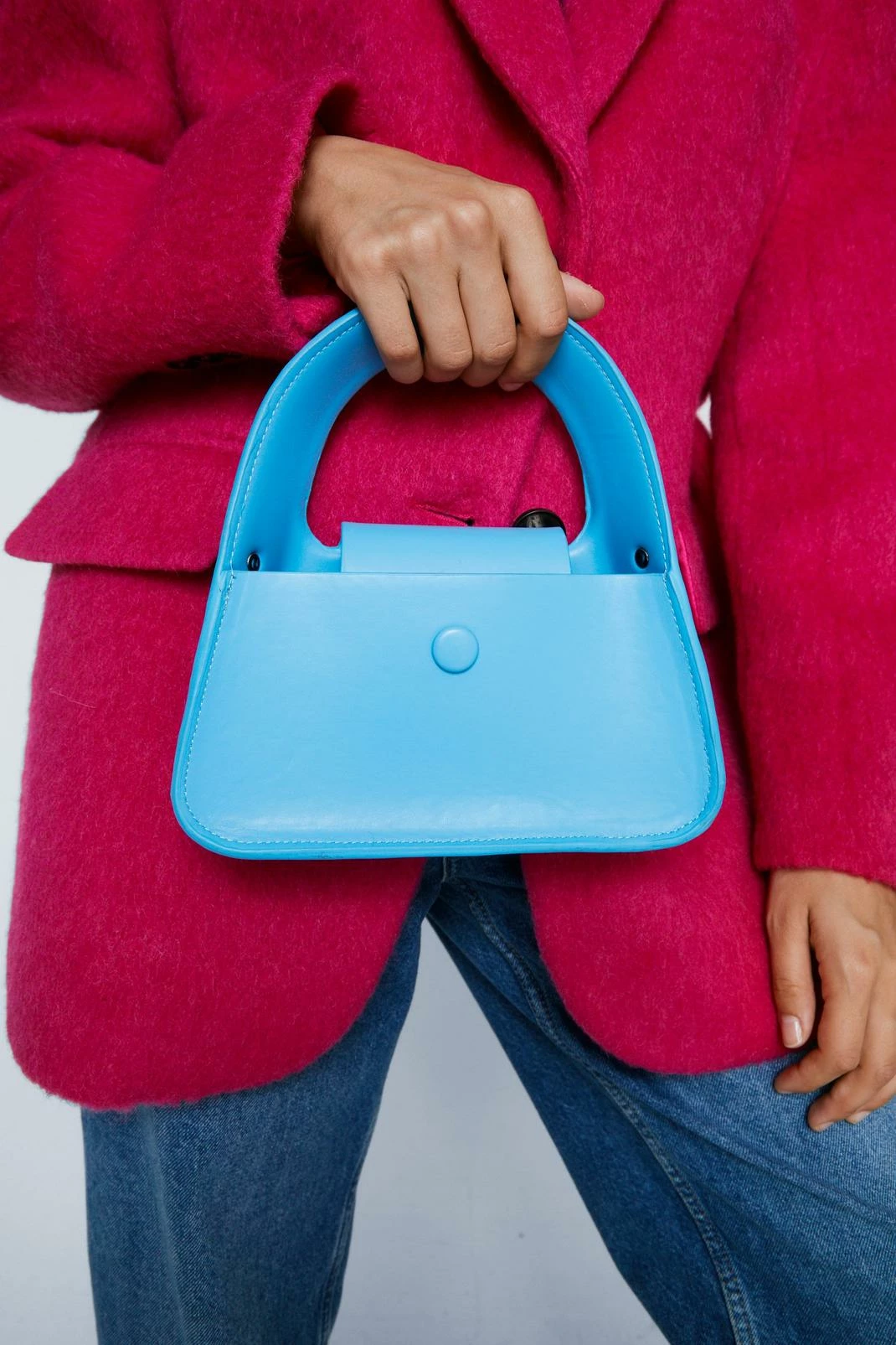 Structured Rectangle Chunky Handle Grab Bag 1 Structured Rectangle Chunky Handle Grab Bag