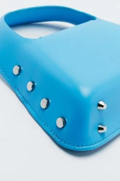 Structured Rectangle Chunky Handle Grab Bag 6 Structured Rectangle Chunky Handle Grab Bag -Nasty Gal Sales Store Sales womens bright20blue structured rectangle chunky handle grab bag 5