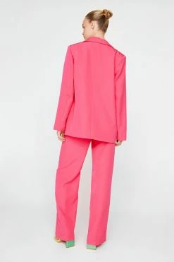 Premium Wide Leg Tailored Pants 6 Premium Wide Leg Tailored Pants -Nasty Gal Sales Store Sales womens bright20pink premium wide leg tailored pants 2
