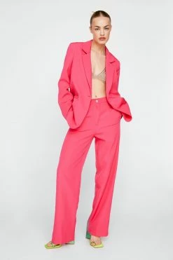 Premium Wide Leg Tailored Pants 13 Premium Wide Leg Tailored Pants -Nasty Gal Sales Store Sales womens bright20pink premium wide leg tailored pants 7