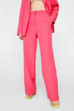 Premium Wide Leg Tailored Pants 14 Premium Wide Leg Tailored Pants -Nasty Gal Sales Store Sales womens bright20pink premium wide leg tailored pants 8