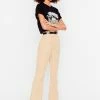 All A-cord High-Waisted Flare Pants