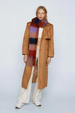 Extreme Shoulder Trench 7 Extreme Shoulder Trench -Nasty Gal Sales Store Sales womens camel extreme shoulder trench 1 3