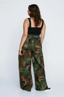 Plus Size Camo Print Multi Pocket Cargo Pants -Nasty Gal Sales Store Sales womens camo plus size camo print multi pocket cargo pants 2