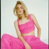 Tailored Sequin Wide Leg Pants