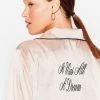 Plus Size Satin Contrast Piping Shirt And Pants Set